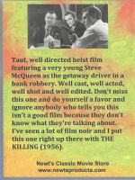 The Great St. Louis Bank Robbery (1959)  Back Cover DVD